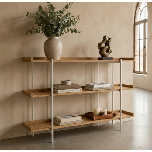 KONSOLA Z DREWNA LITEGO DĄB OLCHA JESION SKD-345